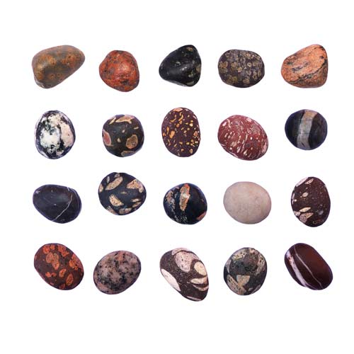 Pakke med 4 kort med morenesteinsmotiv