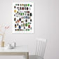 Kunsttrykk, kunst, botanisk kunst, insekter, biller, billekunst, insektsamling, zoologisk kunst, bolig interior, vakre hjem, kunst, billekunst, bilder med insekter, kunst online, nettbutikk kunst  