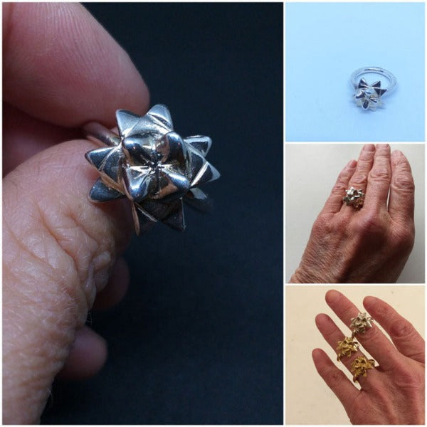 flettet stjerne, stjerne ring, sølvring, flettet never, håndlaget ring, smykkedesign, smykker laget i norge, norwegianmade, design made in norway, smykker online